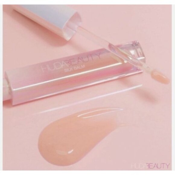 Huda Beauty Silk Balm Hydrating Lip Gloss Sheer Nude Pink Lightweight Smooth - Picture 6 of 6